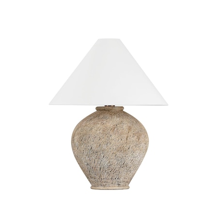 Hudson Valley Lighting Rumbrook 1 Light Table Lamp 23 In. Aged Brass/Ceramic Ancient Texture L5330-AGB/CAX