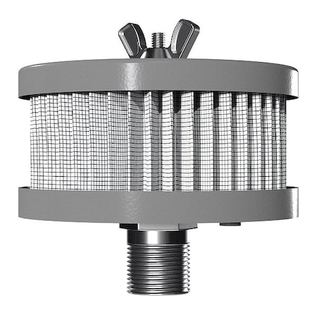 Solberg Filter Silencer, 1" MNPT Inlet, 30 cfm FT-15-100