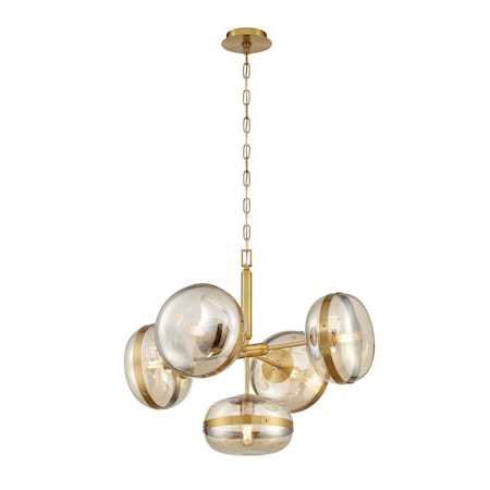 Eurofase Ferro Contemporary LED Chandelier, 1-Light, 4000 Lumens, Black 38129-018