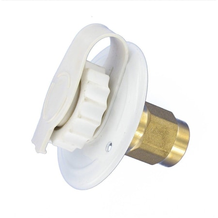 Valterra WATER INLET, 2-3/4IN METAL FLANGE, WHITE, LEAD-FREE, BULK A01-0171LF