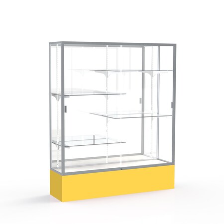 Ghent Spirit Floor Display Case 60x72x16, Mirror, Satin 375MB-SN-GR