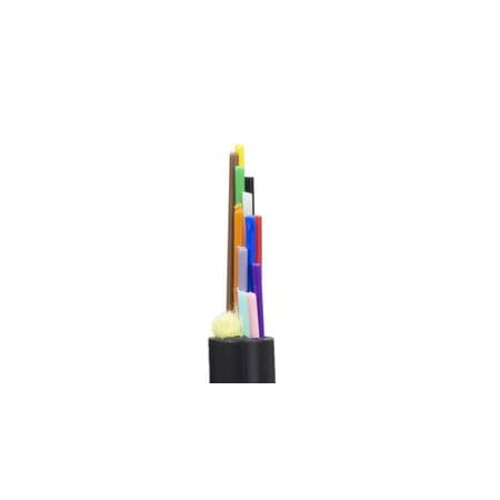 Cable Wholesale 12 Fiber Indoor/Outdoor Fiber Optic Cable, Multimode 50/125 OM3, Corning, Plenum Rated, Black, 11F3-312NH