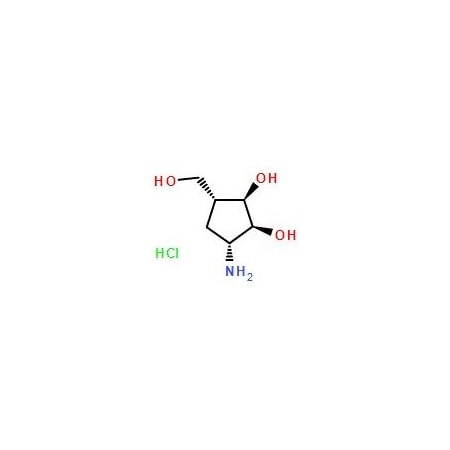 Ak Scientific (1R, 2S, 3R, 5R)-3-Amino-5-(hydroxymethyl)cyclopentane-1, 2-diol hydrochloride (250mg), CAS 79200-57-0 2392AC-250mg