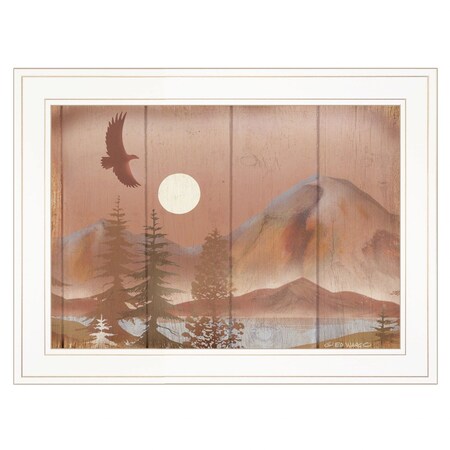 Homeroots Full Moon I 1 White Framed Print Wall Art 406847