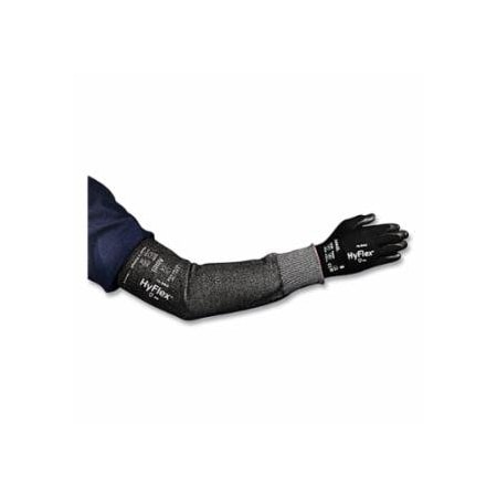 Hyflex 11-280 High Cut-Resistant Sleeve, 18 in L, Knitwrist Cuff without Thumbhole, Wide, Gray, 50PK 012-11280180-W