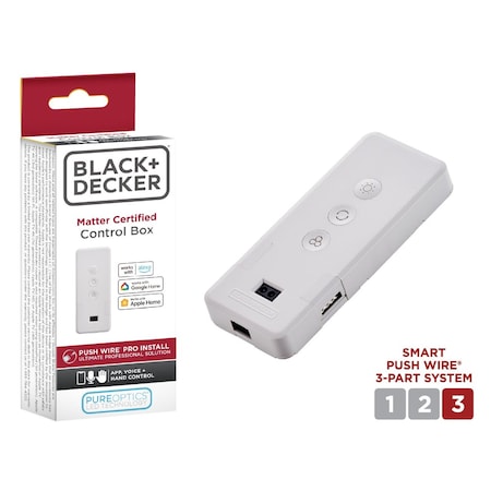 Black & Decker LED PureOptics Smart Under Cabinet Lighting Motion Sensor Control Box Accessory LEDUC-ACKSNSR-PW