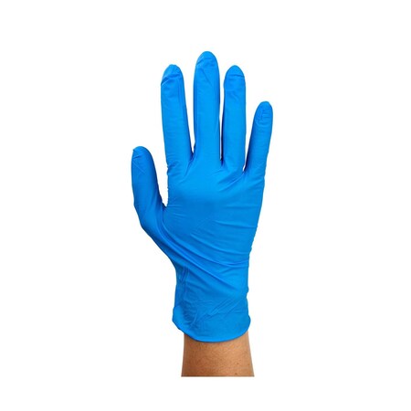 Dynarex Safe-Touch Blue Nitrile Exam Gloves - Non-Latex, Small, Powder-Free, Blue, 1000PK 2511