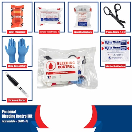 True Rescue Personal Bleeding Control Kit, Intermediate with SWAT-T TRBC3-I-SWATT