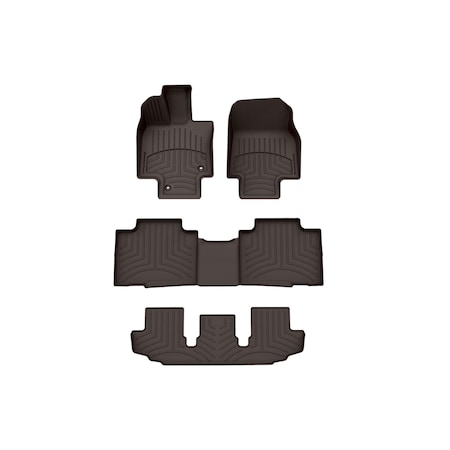 Weathertech Cocoa, Front and Rear and Rear FloorLiner HP 471609-1-2-3IM