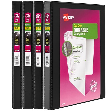 Avery Binders, Durable View 3 Ring, 0.5 In, PK4 05736