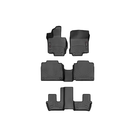 Weathertech Black, Front, rear, and rear Floorliners 4415331-441595-5-4