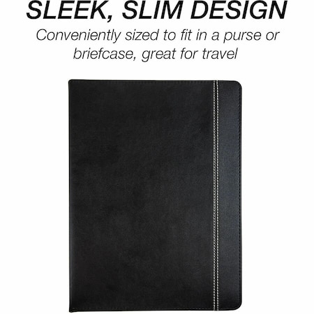 Samsill Professional Letter Pad Folio, Black SAM71220