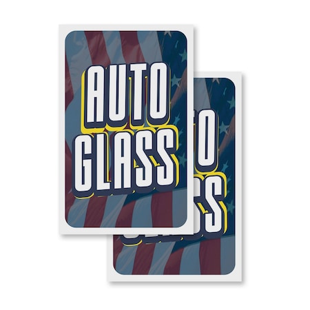 Signmission Auto Glass, Vinyl Decals Only 24 Inch x 36 Inch, Vinyl Decal, 2PK DSB-2436-2PACK-30343