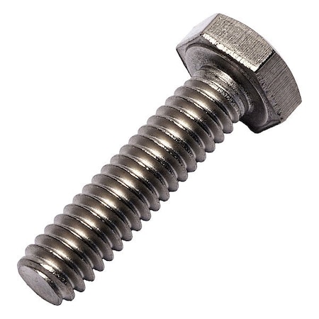 Allied Titanium Grade 2, 1/4"-20 Hex Head Cap Screw, Plain Grade 2 Titanium, 1 in L 0075606
