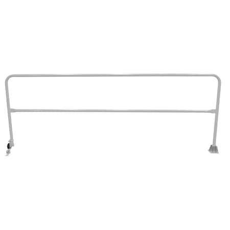 Vestil Steel Dock Safety Swing Gate 10 Ft. Length Silver SSG-10-SL