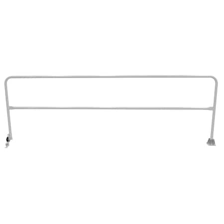 Vestil Steel Dock Safety Swing Gate 11 Ft. Length Silver SSG-11-SL