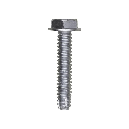 Auveco 10-24 x 1in Indented Hex Washer Head Type F Zinc, 100PK 5778