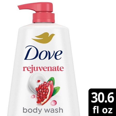 Dove Rejuvenate Pomegranate and Hibiscus Body Wash with Pump, 30.6 Ounce, 3PK 64402155