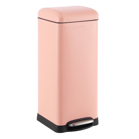 Happimess Betty Retro 8-Gallon Step-Open Trash Can, Flamingo Pink HPM1007J