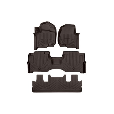 Weathertech Cocoa, Front and Rear and Rear FloorLiner HP 471295-1-7-9IM