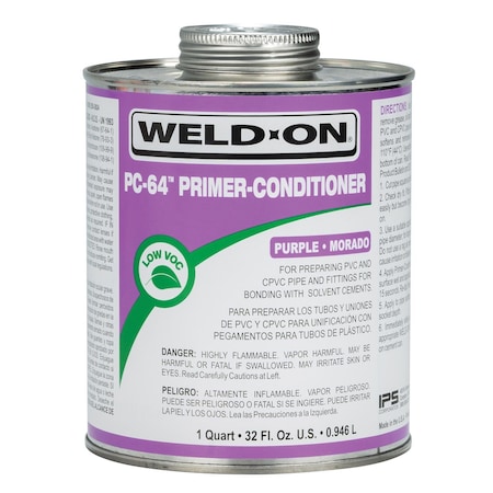 Weld-On PC-64 Purple Primer For CPVC/PVC 32 fl. oz. 10872