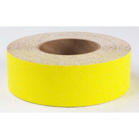 Nmc Anti Slip Grit Tape Roll Vinyl Proprietary Grit Size, Yellow, 6" W x 60 ft. L AGT660Y