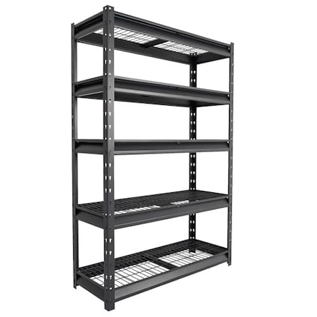Shuntong Atlas 5-Tier 48 in.W x 18 in.D x 72 in.H Garage Shelving Heavy Duty Loads 10000LBS, Dark Grey ATLAS481872-5D2000