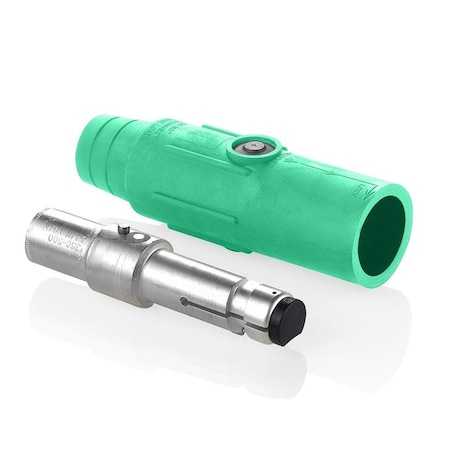 Leviton Pin & Sleeve Plug, 600 A, 600V AC, Green, Crimp Terminals Wire Connection Type 22L22-SG