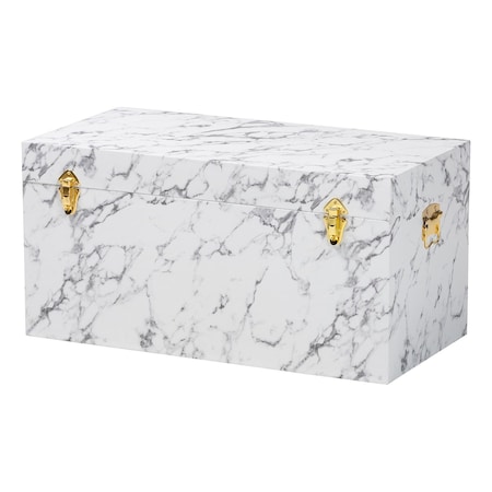 Baxton Studio Brenta Storage Trunk with Lift-Top Lid 261-14361-ZORO