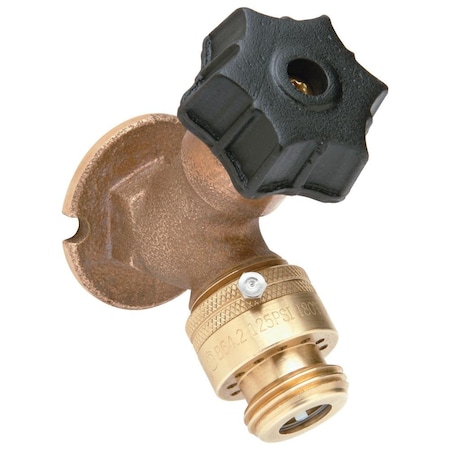 Zurn , Lead Free Polished Bronze Wall Faucet, 1/2in x 3/4in Solder Inlet Z1341XL-C12-PB