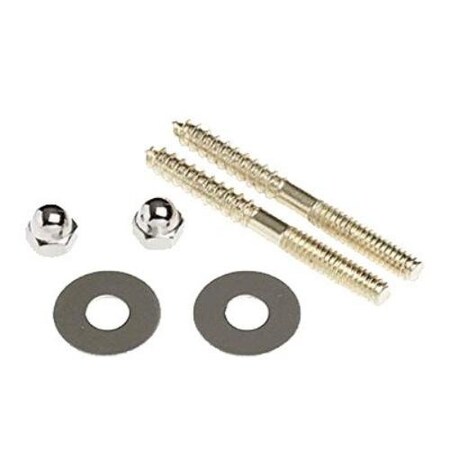 Oatey TOILET SCREW SET 1/4IN X 2-1/2IN BRASS PP23515