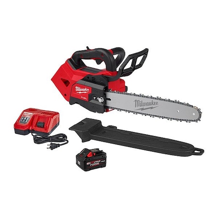 Milwaukee Tool 14" L Cordless Top Handle Chainsaw Kit, 2.7 hp, 18 V, 8.0Ah, Battery Included 2826-21T
