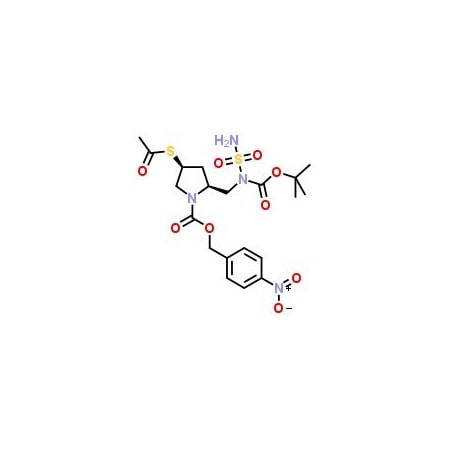 Ak Scientific 4-Nitrobenzyl (2S, 4S)-4-acetylthio-2-[[N-sulfamoyl-N-(tert-butoxycarbonyl)amino]methyl]pyrrolidine- B709-1g