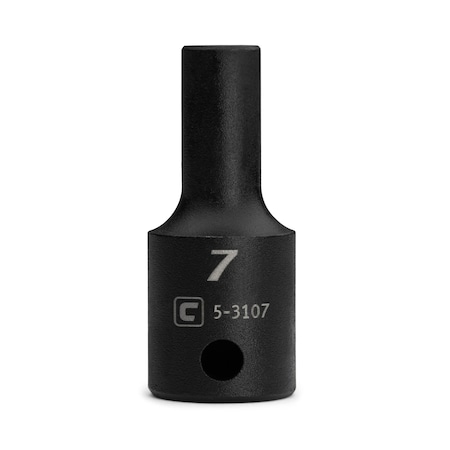 Capri Tools 3/8 in. Drive 7 mm Semi-Deep Impact Socket CP53107