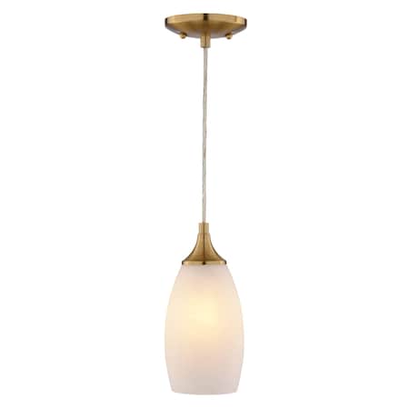 Vaxcel Milano 1-Light Mini Pendant, Brass P0451