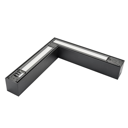 Keystone Linear Arch Fixture with Direct & Indirect Lighting | L | Power and Color Selectable| Black | 0-10V KT-LALED25PS-LA-8CSF-VDIM-B