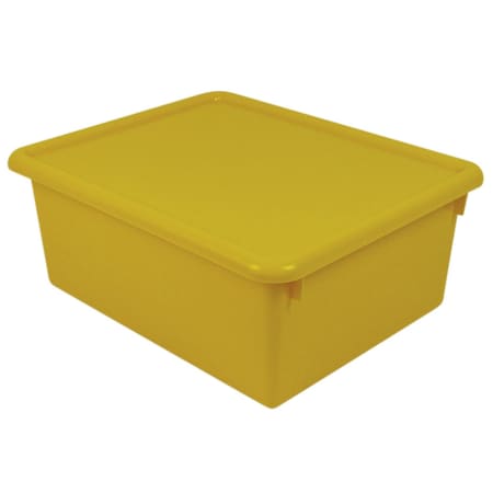 Romanoff Stowaway 5" Letter Box with Lid, Yellow 16003