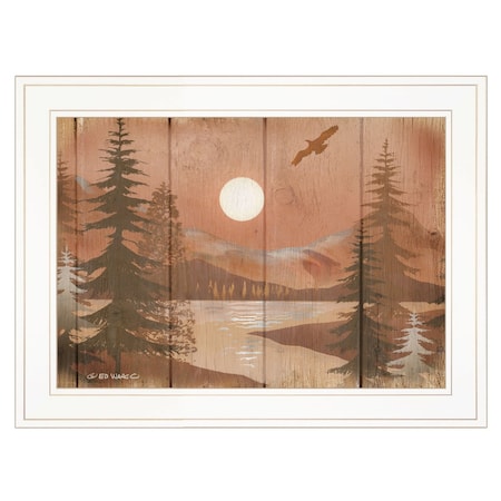 Homeroots Full Moon II White Framed Print Wall Art 406849