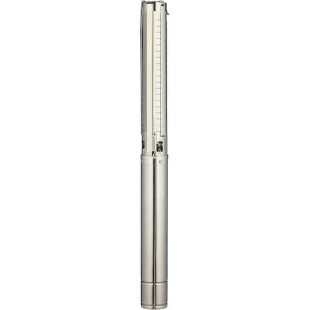 Hallmarkind Industries Submersible well pump, non-breakable S.S. impellers, 1HP/230V, 4 in, Max 210 ft head, Max 25 gpm MAS0469S7A-INT230