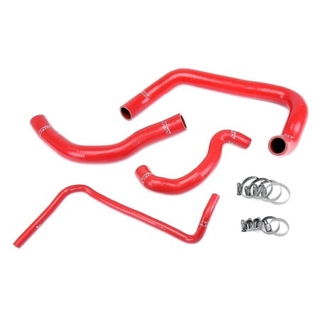 Hps Performance High Temp Reinforced Silicone Radiator Coolant Hose Kit, Red, 57-2084-RED