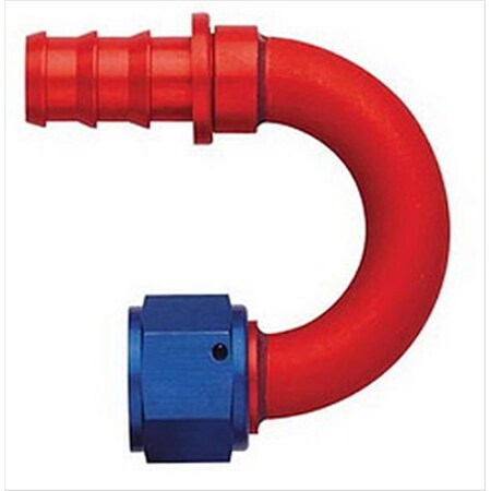 Aeroquip FCM1562 -6 An 180 Degree Straight Socketless Fitting, Red And Blue A83-FCM1562
