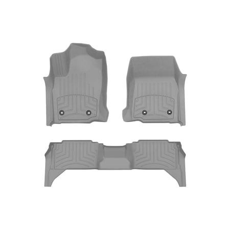 Weathertech Grey  Front & Rear FloorLiner HP, 2024 Toyota  Tacoma Hybrid 461846-1-2IM