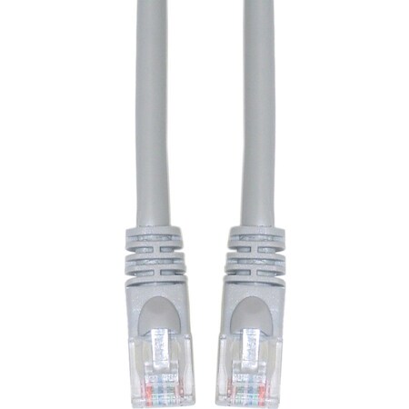 Cable Wholesale Cat6 Gray Copper Ethernet Patch Cable, Snagless/Molded Boot, POE Compliant, 2 foot 10X8-02102