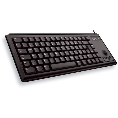 Cherry UltraSlim G84-4420 POS Keyboard - 83 Keys - QWERTY Layout - PS/2 - Black G84-4420LPBEU-2