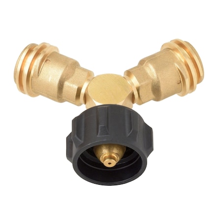 Flame King YSplitter Valve Allows Connection Of Additional Appliances Brass AB225