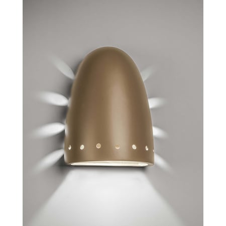 Luxury Lighting Jaken 14 in Tall Ceramic Outdoor Wall Light, Spice Paint Finish, 2PK (2) 456W-06-Spice-7