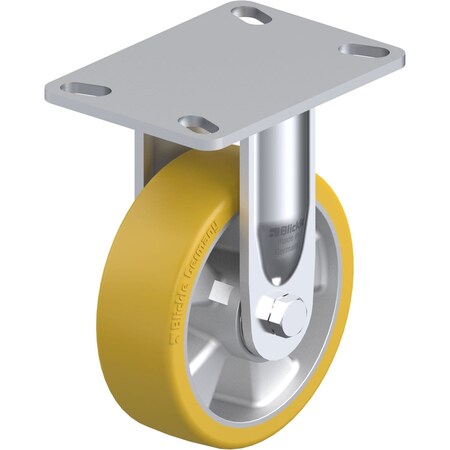 Blickle Rigid Plate Caster, PU, 6", 1100 lb. BHS-ALTH 150K-16