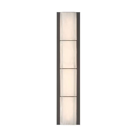 Euf Gibraltar, Outdoor, 25", Sand Bronze, White Strie Glass 50178-018