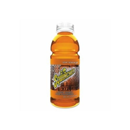Sqwincher Ready-To-Drink, 20 oz, Wide-Mouth Bottle, Orange, 24PK 690-159030534