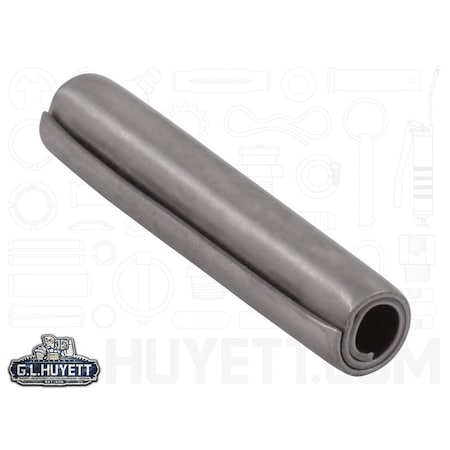 Huyett Coiled Spring Pin, Standard Duty, Passivated 302/304 Stainless Steel, 5 mm Dia x 26 mm Length SPCM3P-050-026